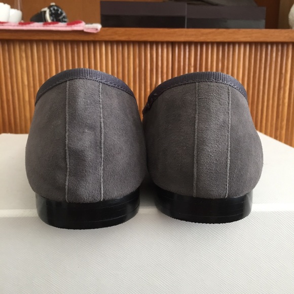 Grey Suede Ballet Flats - Picture 8 of 16